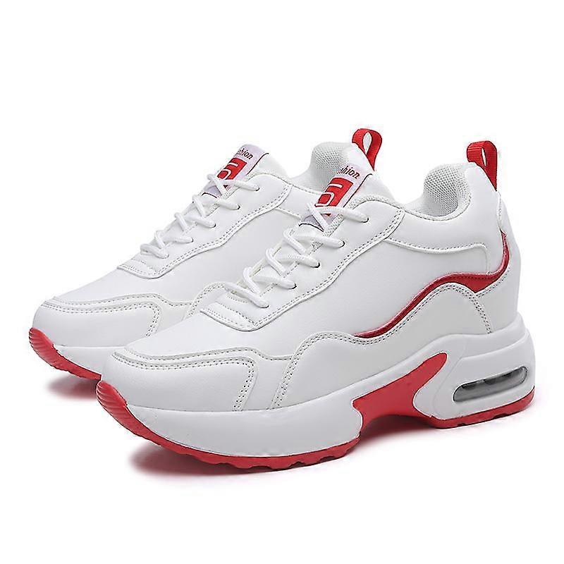 TUINANLE Woman's Sneakers Casual Lace Up Platform Shoes Ladies Cushioning Height Increasing Shoes