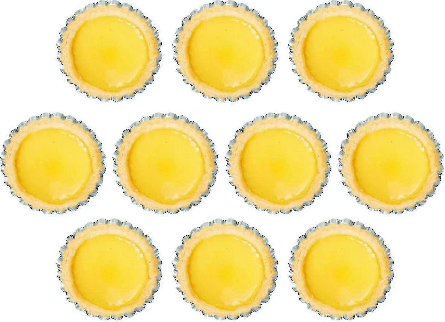 10pcs Nonstick Egg Tart Mould Suitable for Various Baking Needs, Mini Quiche and Pudding Mould for Egg Tart Preparation