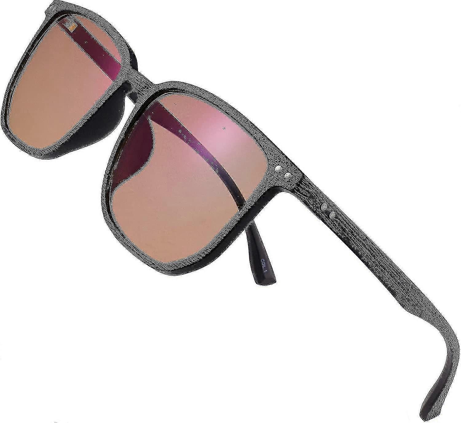High Contrast Colorblind Glasses for Men - Color Correction Lenses for Color Vision Deficiency, Black Frame