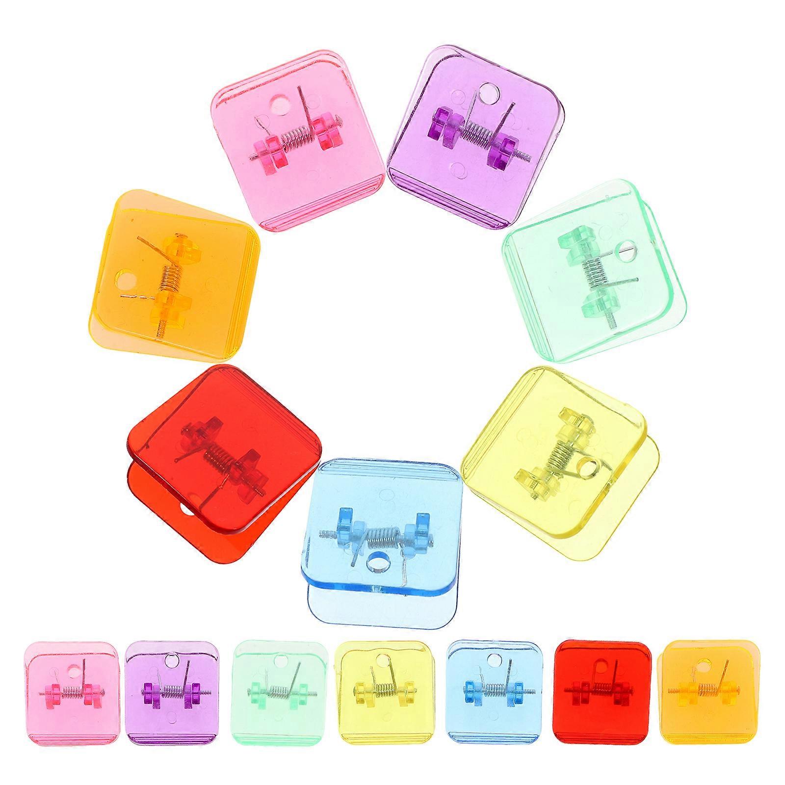 14pcs Adorable Sealing Clips, Multi Function Plastic Clips for School and Office Organization, Cute Transparent Color Assorted