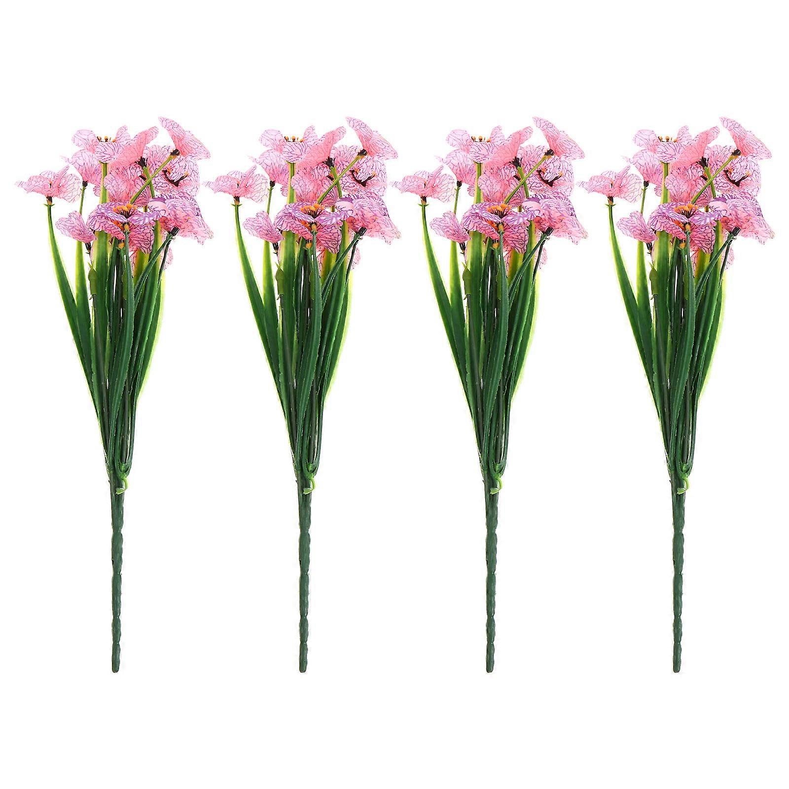 Faux Violet Artificial Flower Arrangement for Home Decor, Fade Resistant, Water Saving, Suitable for Vases, Craft Projects and Gift Giving