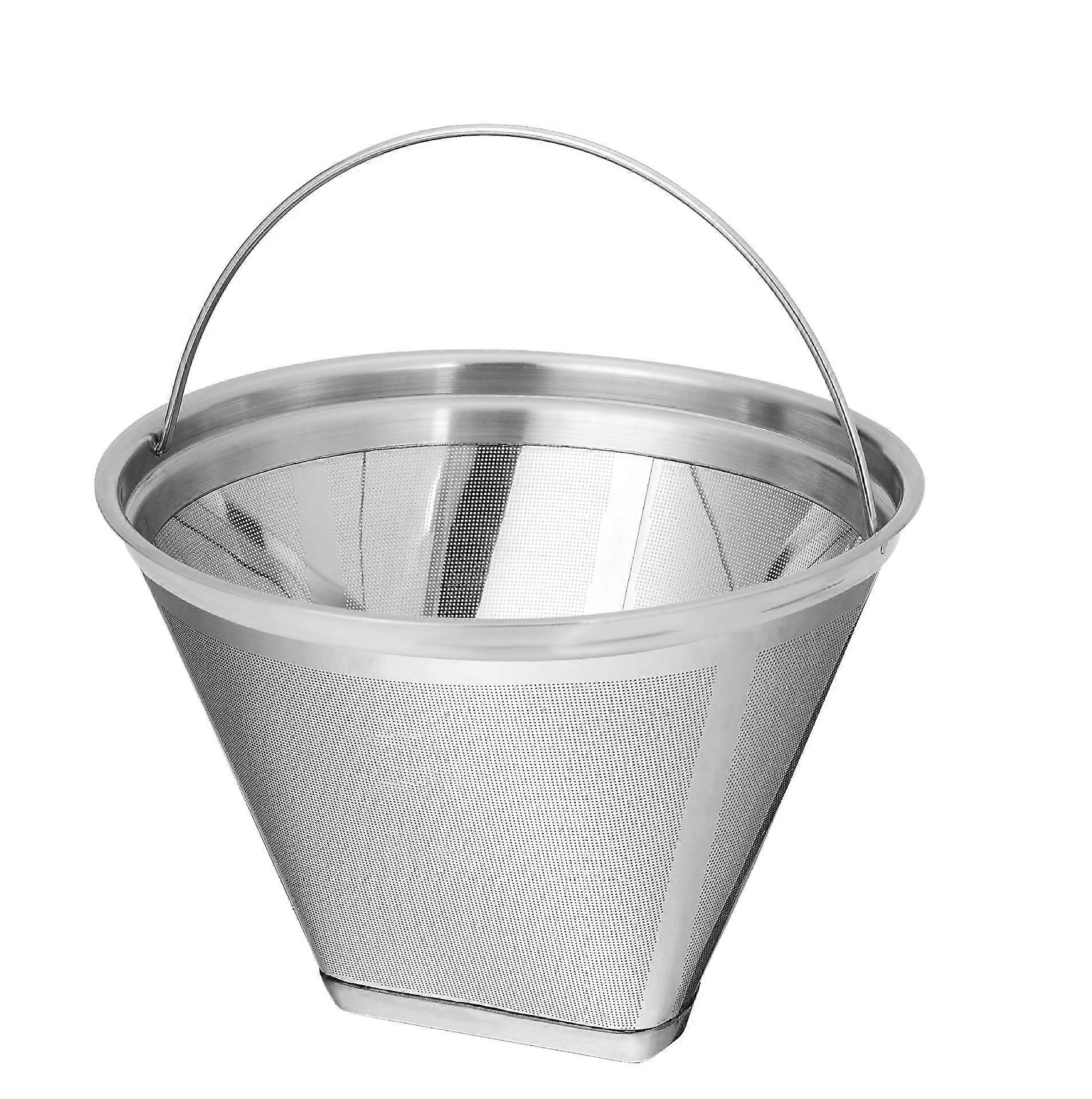 Reusable Coffee Filter, Stainless Steel Coffee Filter for Making Manual Coffee Permanent Coffee Filter for Dripping Coffee without Paper