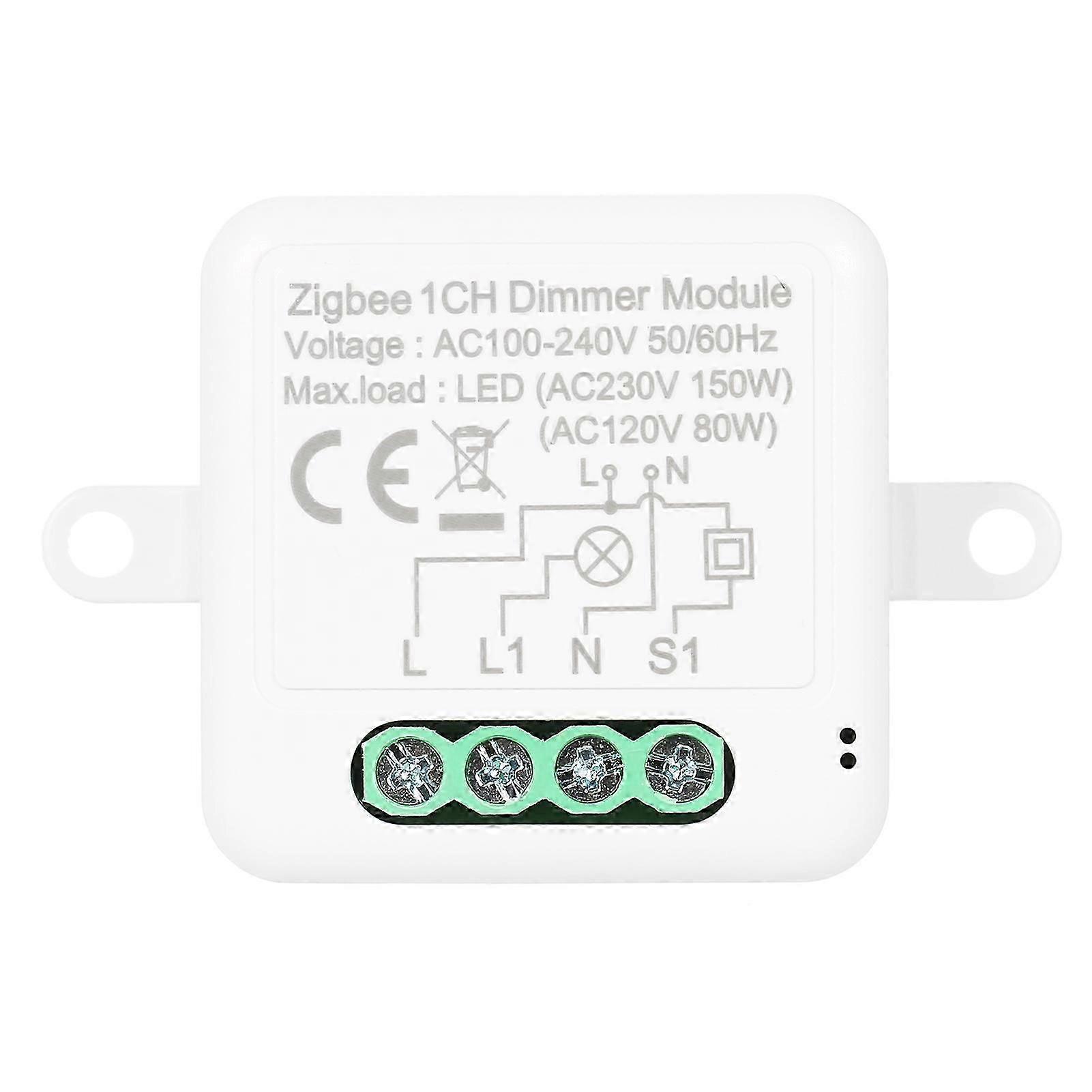 Zigbee Dimmer Switch Module App Remote Control Curtain Switch Works with Alexa Google Home 1 Gang Switch