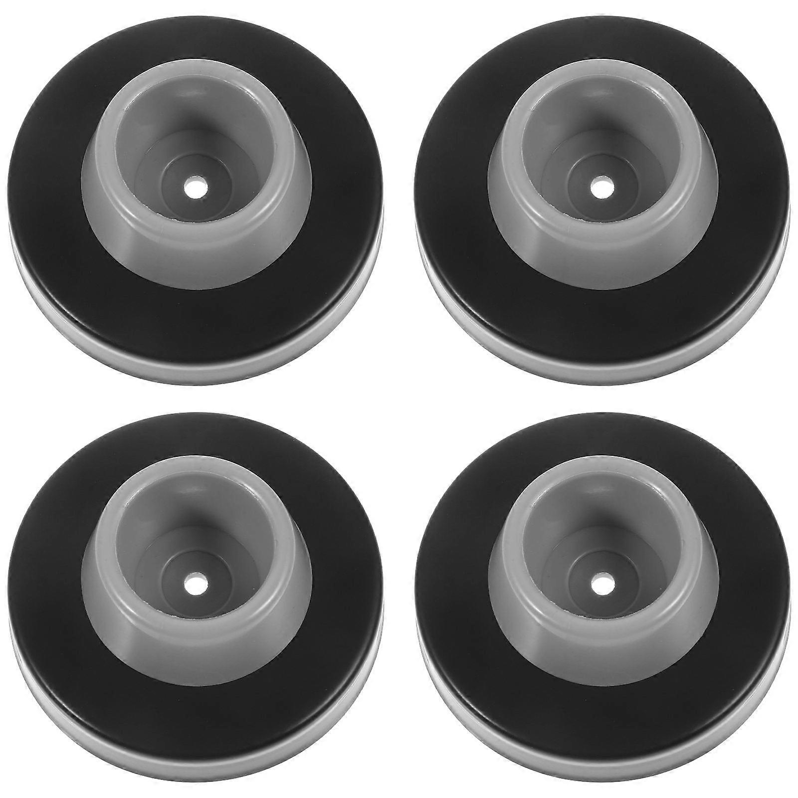 Wall Door Stoppers Shock Absorbing Wall Protectors Home Use Rectangular Simple Design Rubber 4Pcs