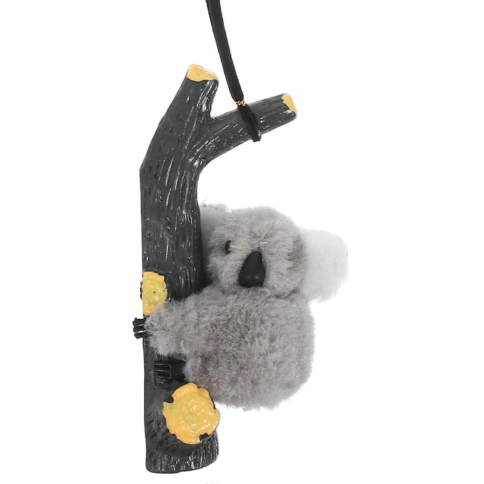 Car Pendant Hanging Rearview Mirror Pendant Design Blessing Symbol 5x4.5x4.5cm Plush 1Set