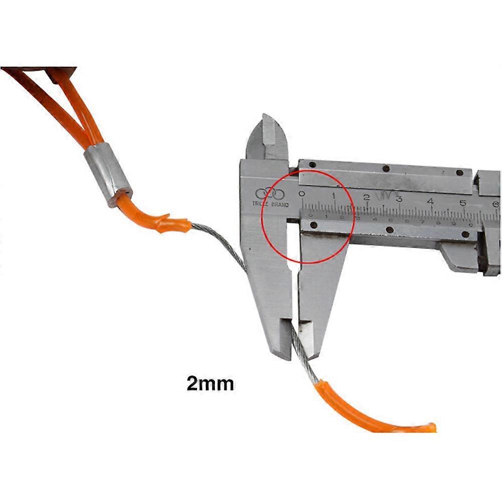 Safety Cable Lock Bicycle Motorbike Disc Lock Cable Transportation Security 2mm Diameter 1Pcs