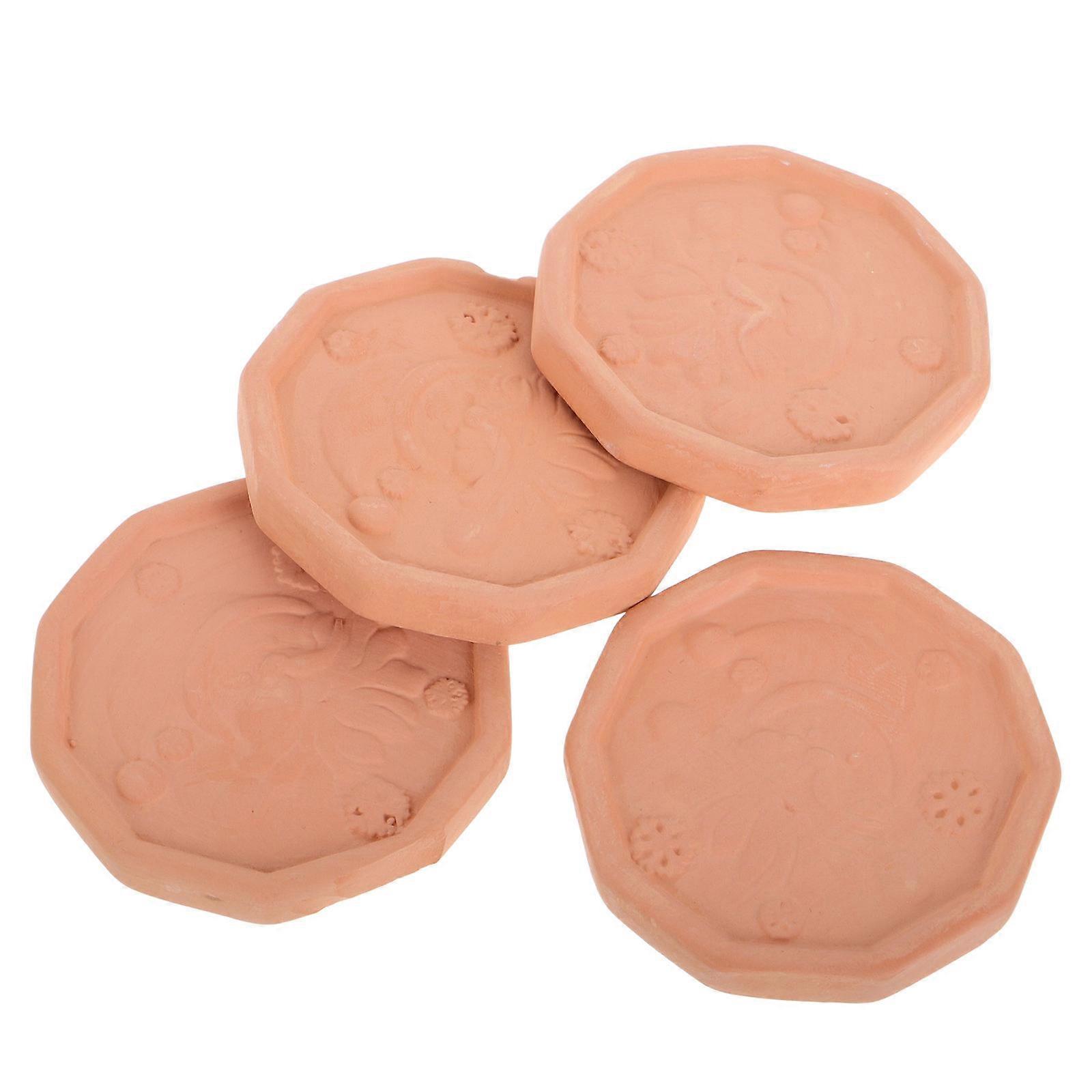 Brown Sugar Storage Container Terracotta Sugar Saver Discs Christmas 4Pcs