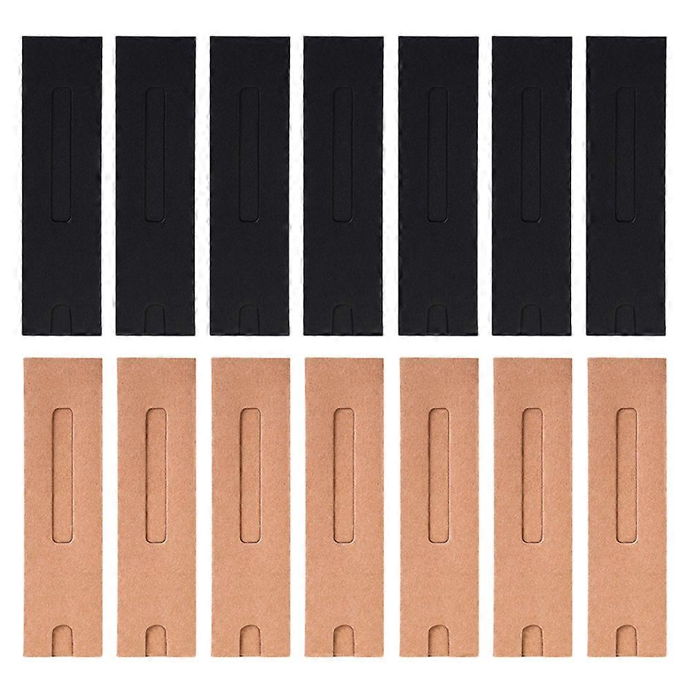 40pcs Kraft Paper Pen Sleeves with Window Lightweight Pencil Packaging Pouches for School, Office & Travel Natural Organizers