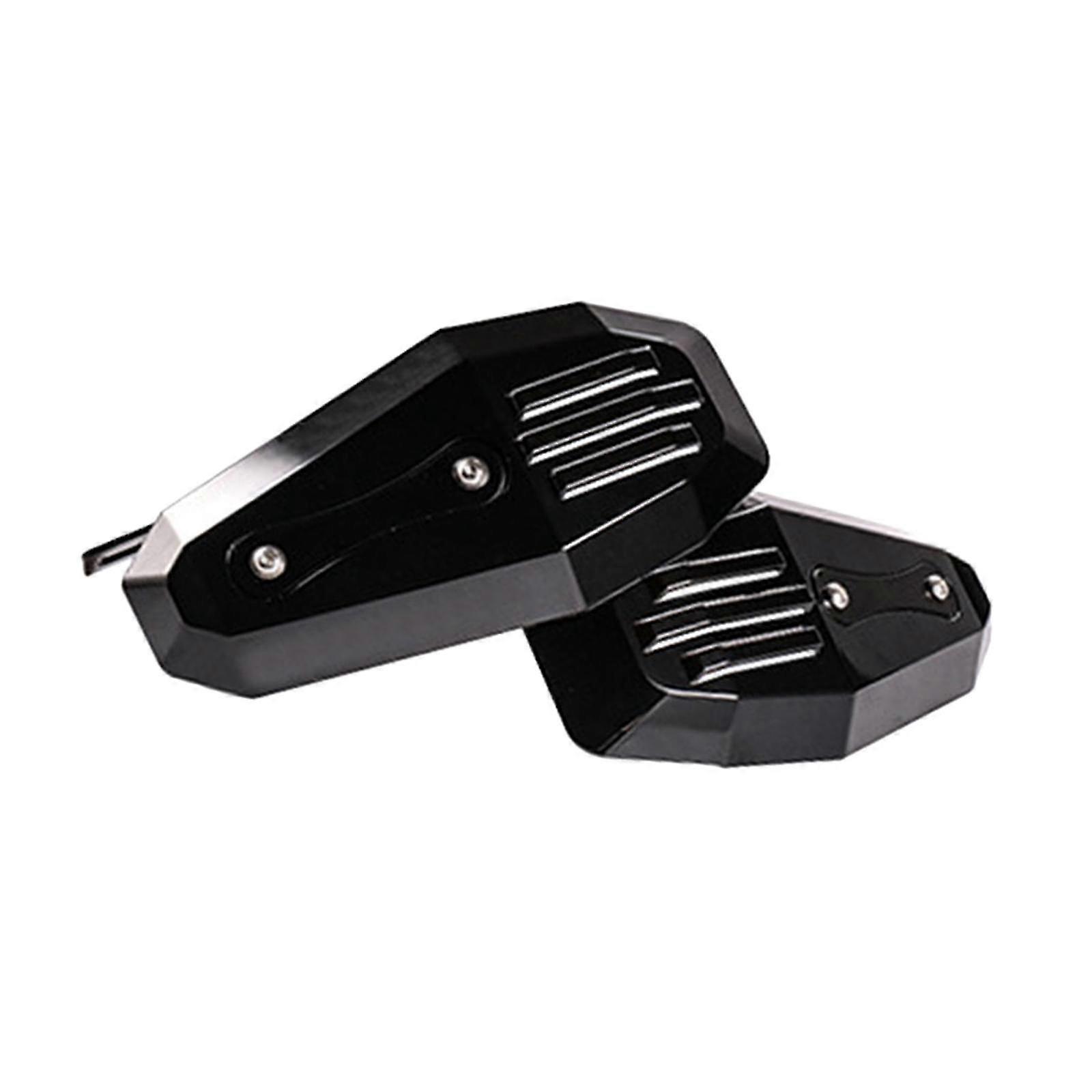 A Pair Universal Motorcycle Hand Guard Protector Wind Deflector Black hwy