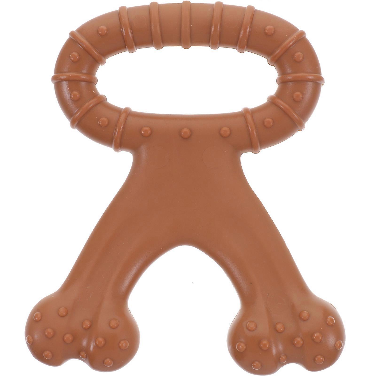 Interesting Puppy Toy Aggressive Chewer Dog Tug Toy Nylon Handle Shape Indoor Play 1Set