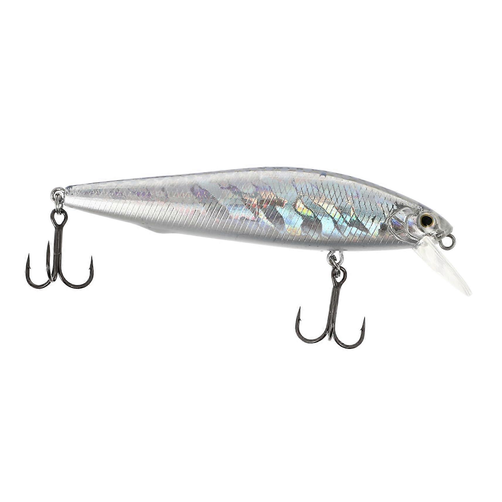 Sinking Fake Bait with Plastic Bass Hooks for Long-Distance Casting, Freshwater Fishing Techniques, 4 Inches