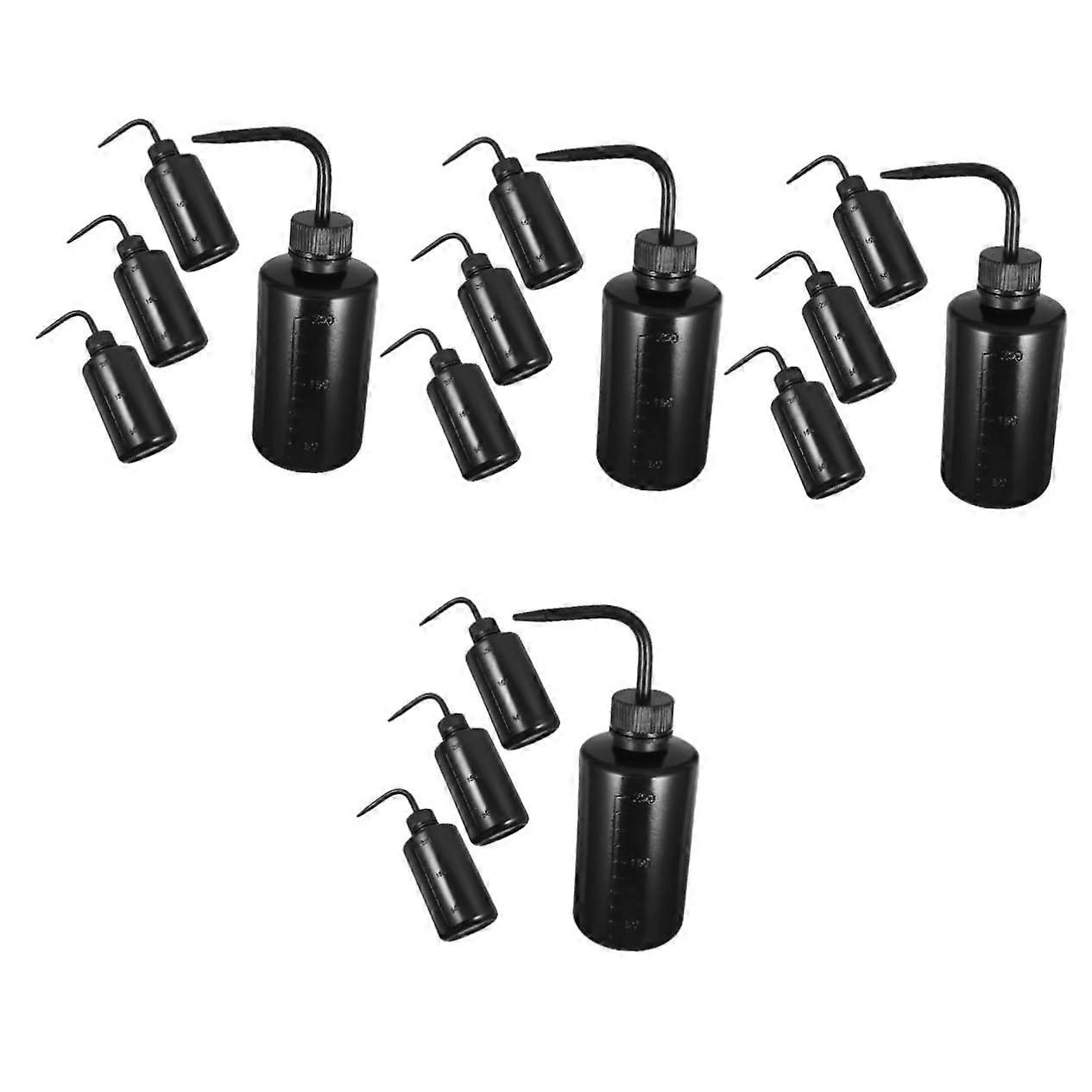4er Set spray bottles 250 ml – Flexible plastic wash bottles for plant watering laboratory
