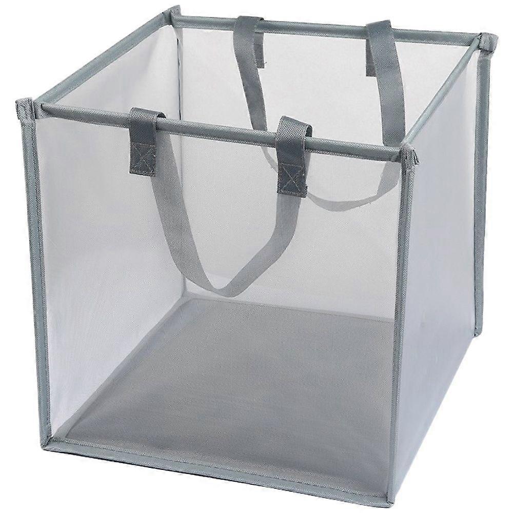 Folding Laundry Basket Collapsible Folding Hamper Basket Dirty Clothes Mesh Basket