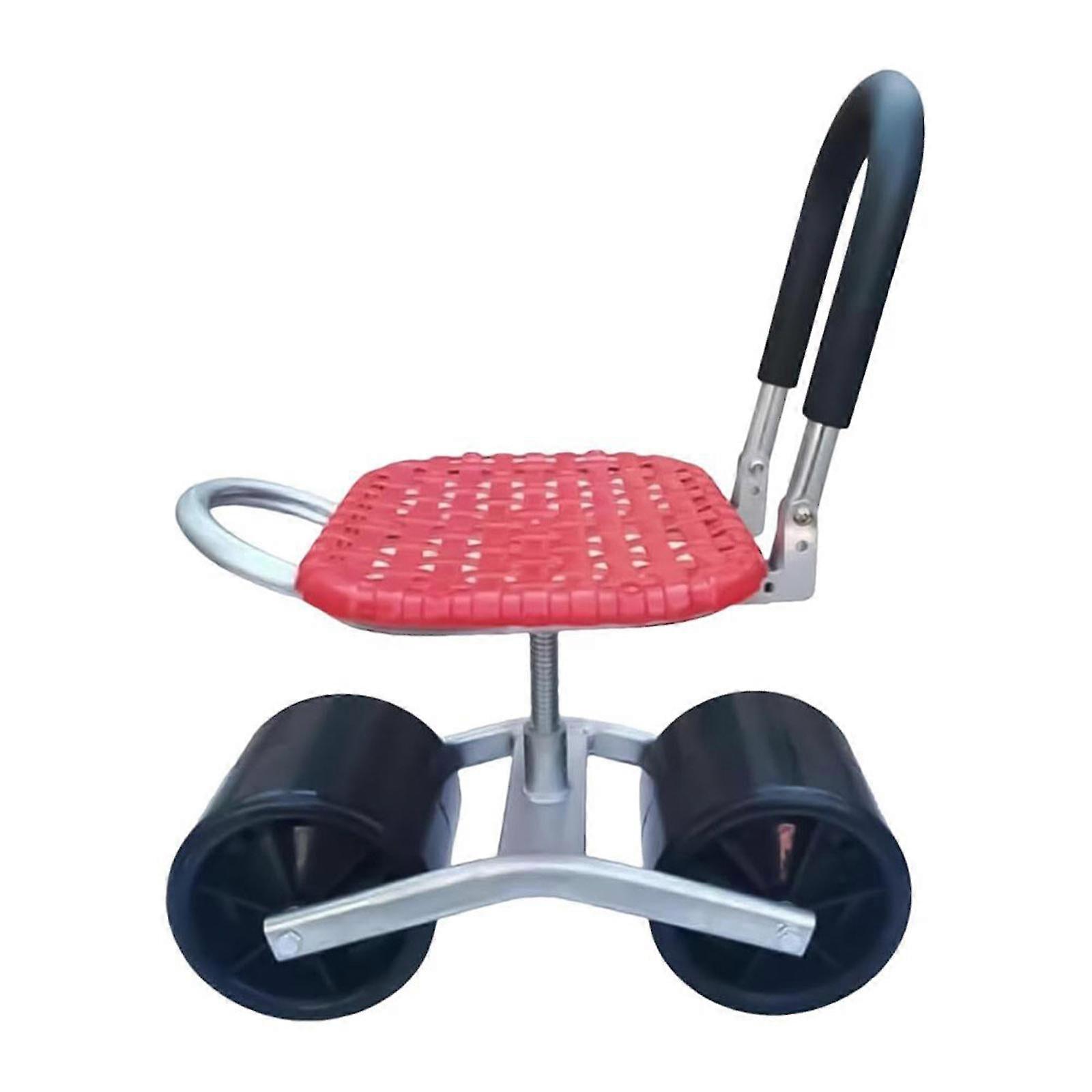 Multifunctional Garden Cart Rolling Work Seat With Foldable Backrest For Gardening Labor Saving Gardening Accessories