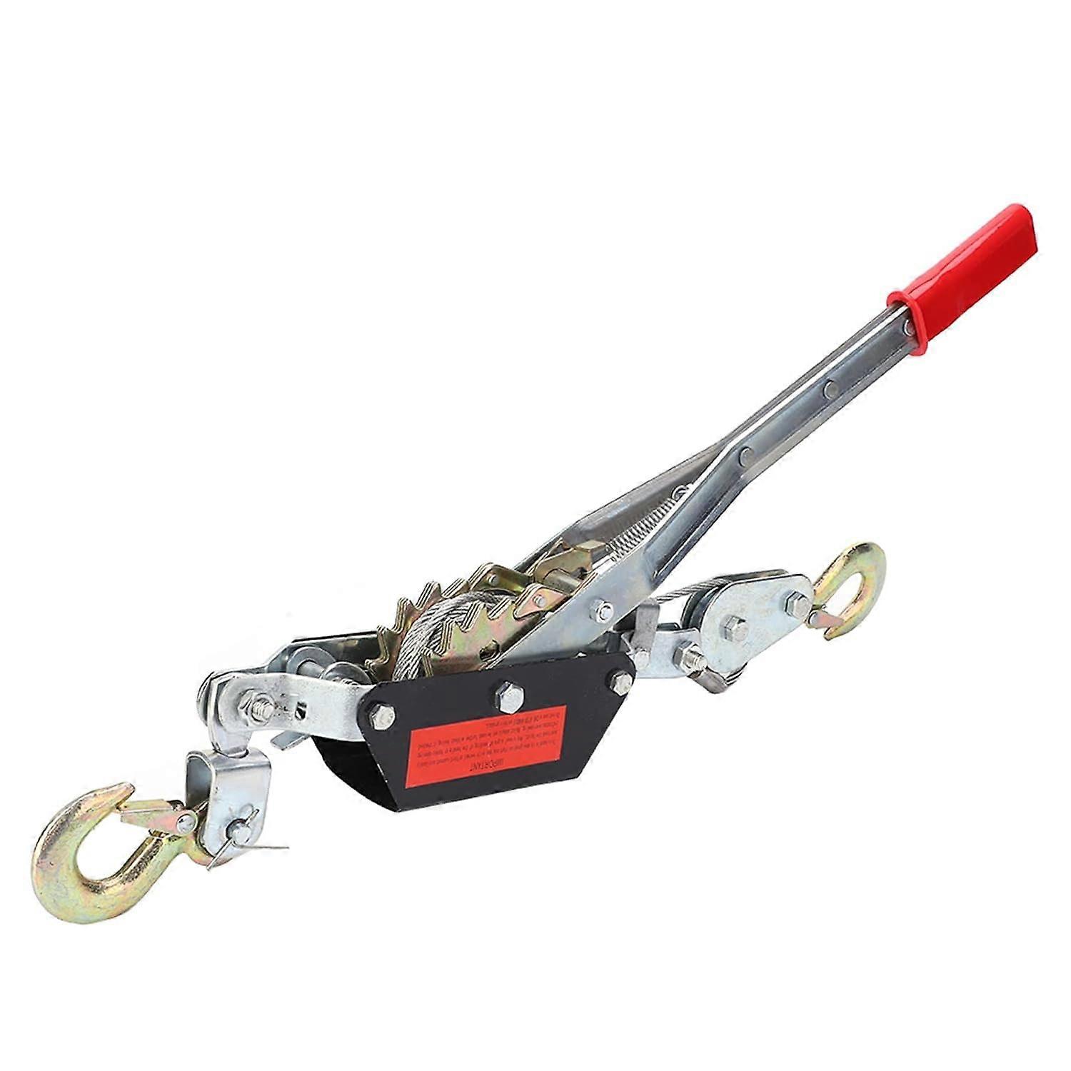 winch, hand winch, 2T wire rope hand puller, tensioning tool, mini tensioner with double hook lifting tool for construction, highway, bridge