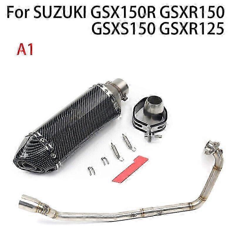 Motorcycle Exhaust Front Mid Pipe Link Muffler With DB Killer Full System For Suitable Brand GSX150R GSXR150 GSX-S150 GSX S150