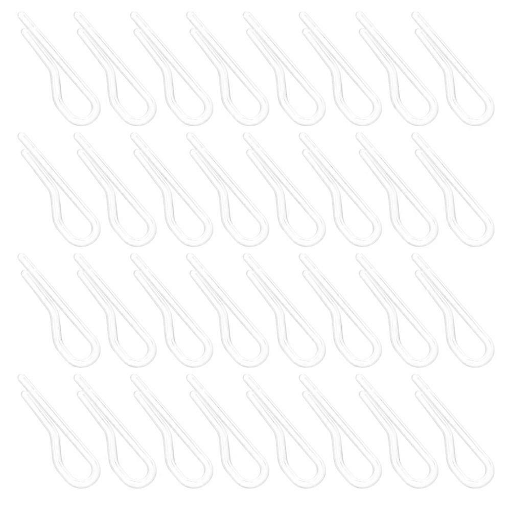 Clothes Fixing Clips Soft Plastic Clip Garment Accessories 3.50X1.10X0.20CM 200Pcs