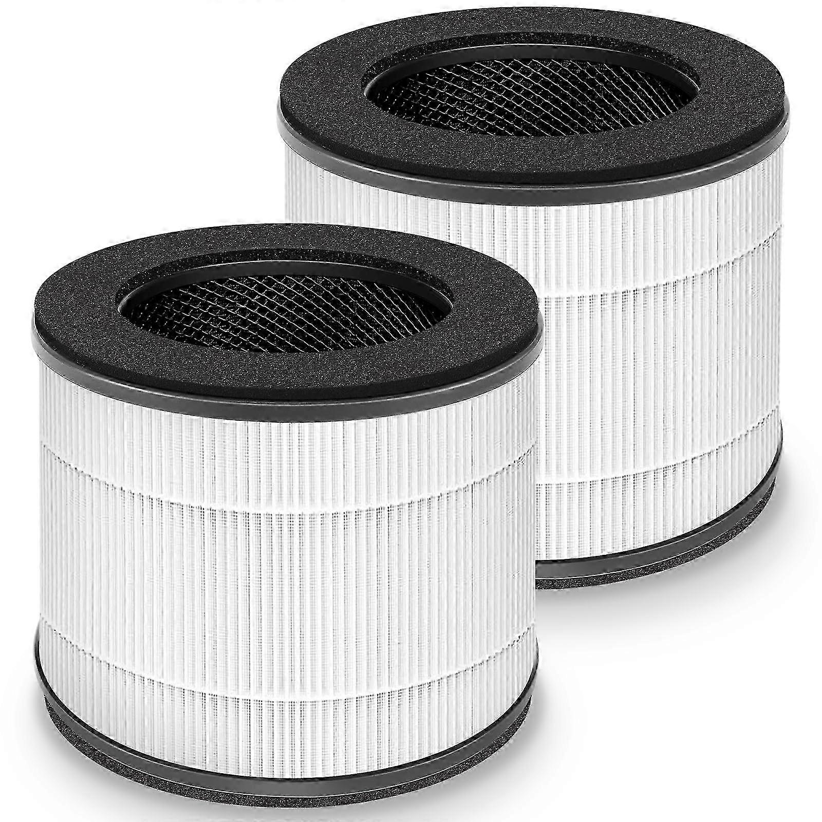 2 Pack True HEPA Air Purifier Filters Suitable for Certain Brands with Activated Carbon Technology