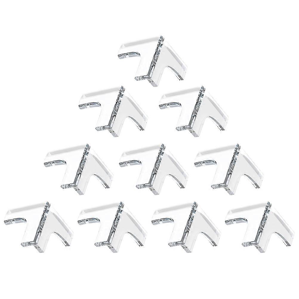 Table Corner Anti-Collision Corner Guard Furniture Safety Transparent 4.50X4.50X1.50CM Edge Protection 10Set