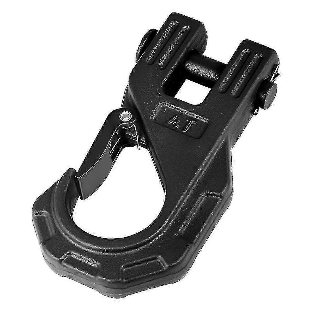 3/8インチウインチフックヘビーデューティ、ATVウインチフック、ウインチ牽引Uクランプスライディングフック、合成ロープウインチケーブルATV UTV(A)