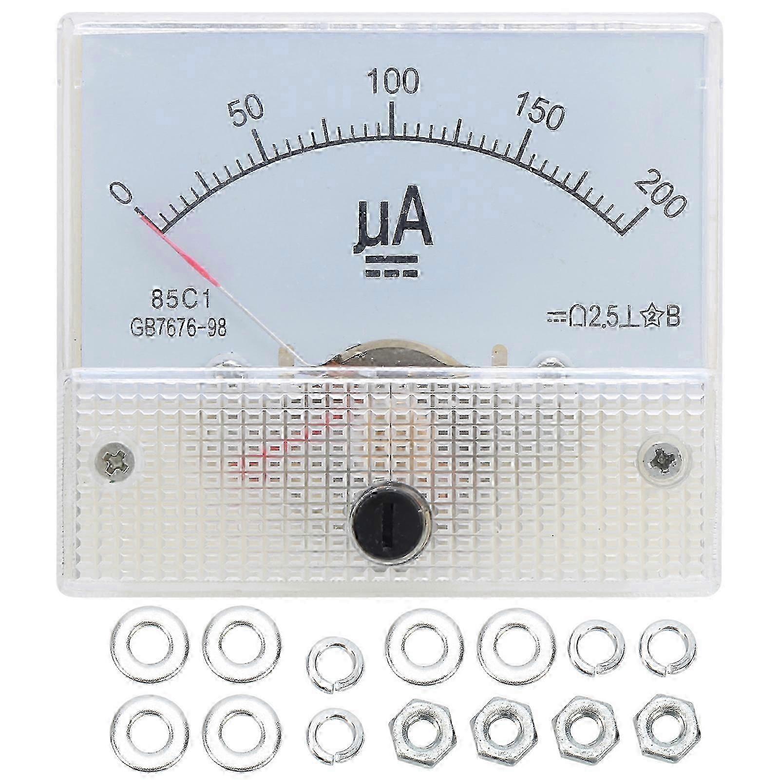 85C1 DC 0~200UA High Accuracy Analog Panel Current Measuring Meter