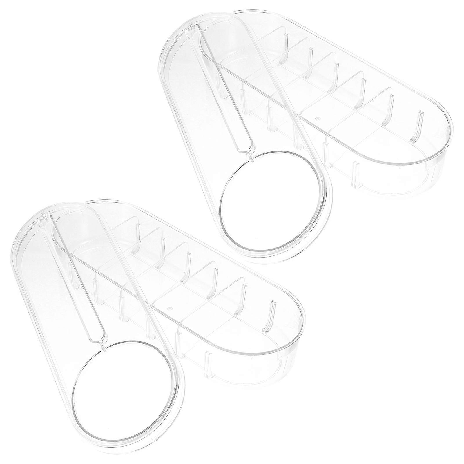 Travel Cord Organizer Case Usb Cord Organizer Pet Material Clear 27x10x6.5cm 2Pack