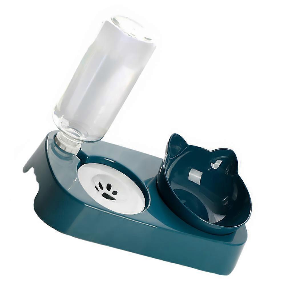 Pet Automatic Feeder with Slow Food Bowl for Healthy Eating and 500ml Water Bottle Capacity