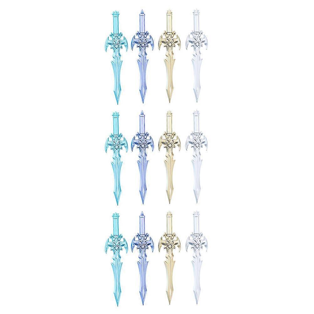 Writing Gel-Pen Swords Pen Office Use Black Plastic Sword-Shaped Marking Important Things 12Pcs