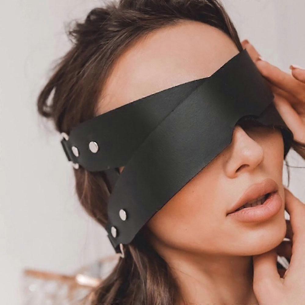 Face Cat Leather Harness Mask