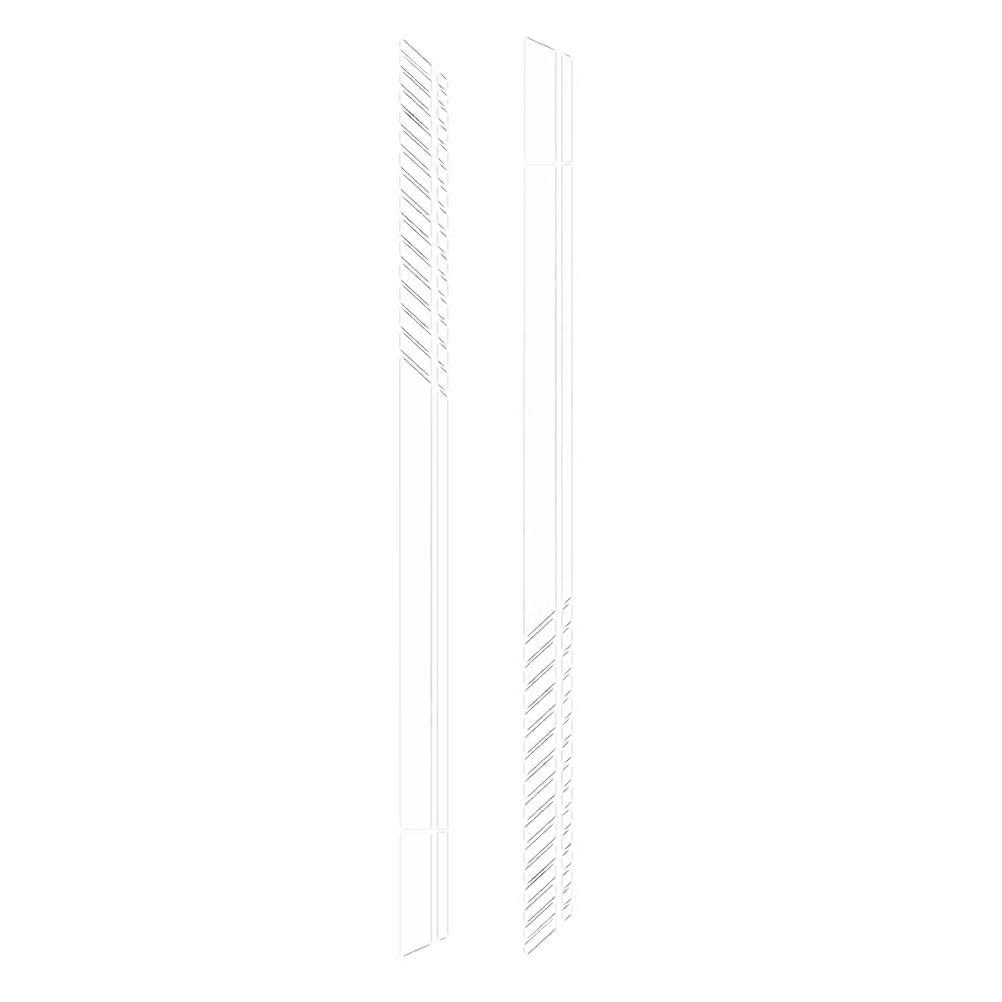 Car Body Decoration Auto Sticker Long Stripe Pattern PVC Material Durable Practical Car 210X11cm 2Pcs