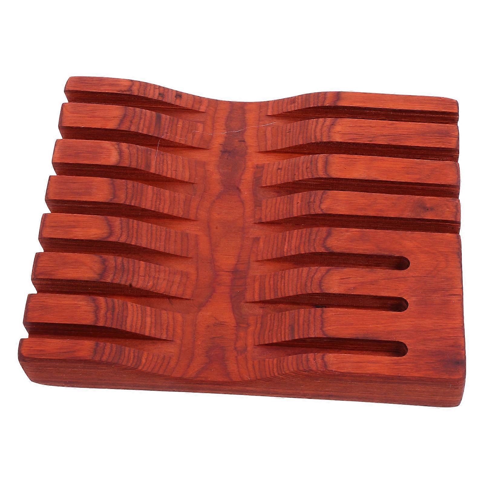 Brown Plastic Scissors Storage Box with Suction Cup for Safe and Steady Hairdressing Tools Placement
