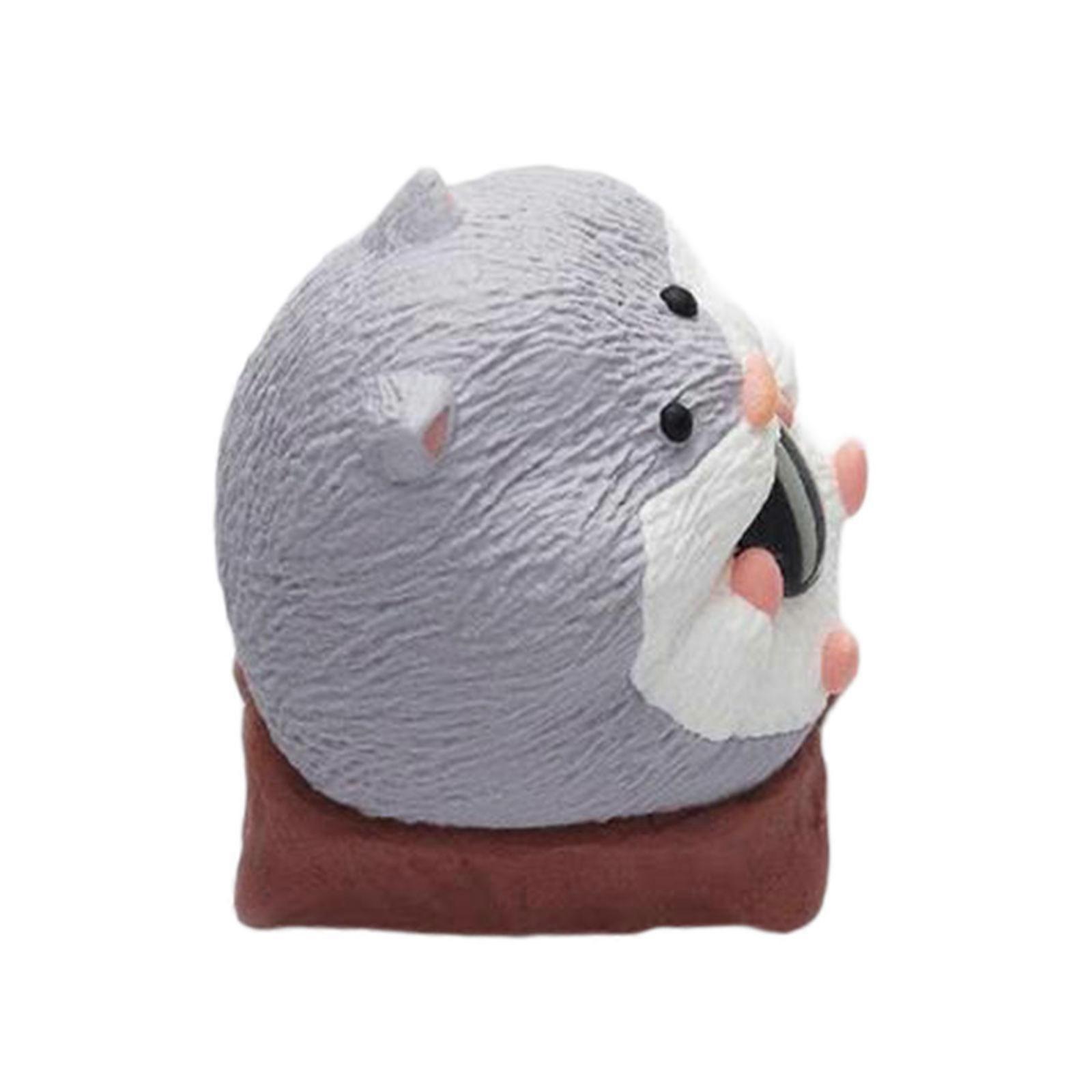 Premium Resin Customs Keycaps Colorful Hamster Theme Smooth Texture Durability For Gaming Keyboards Accessories Multicolor