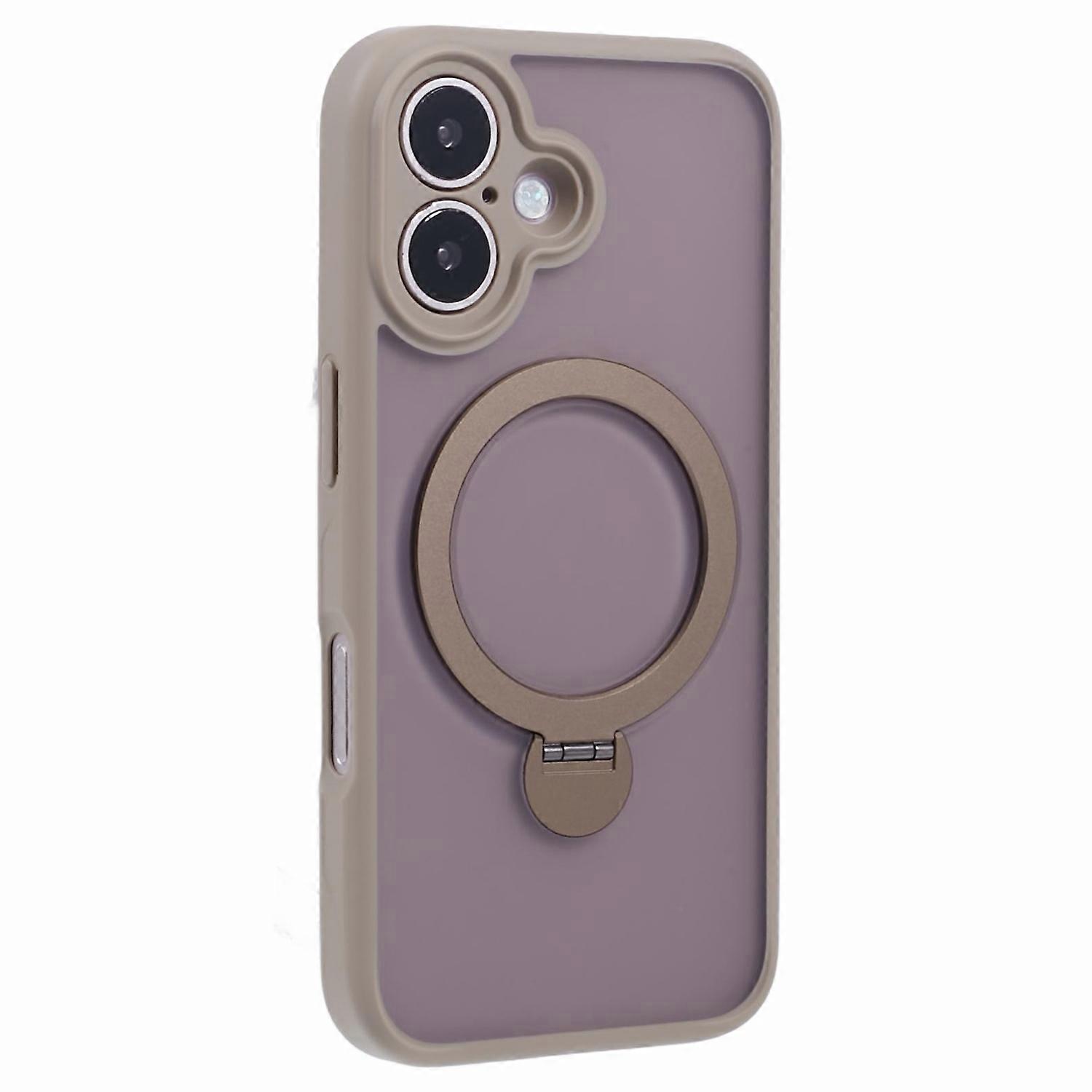 For iPhone 17 Case Rotating Kickstand TPU+PC Magnetic Phone Cover