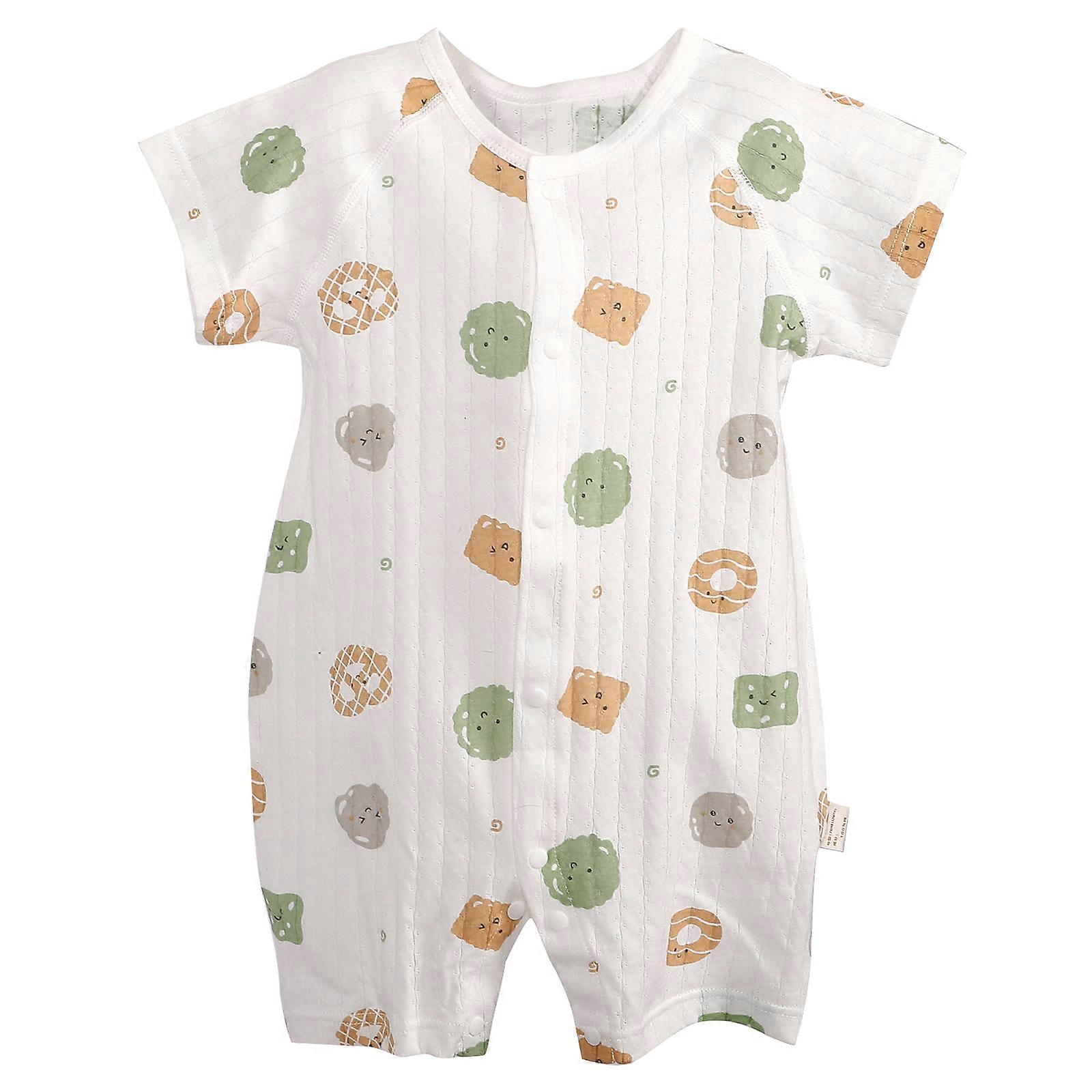 Cotton Short Sleeve Romper for Newborn Boys | Soft, Lightweight Summer Outfit for Hot Weather