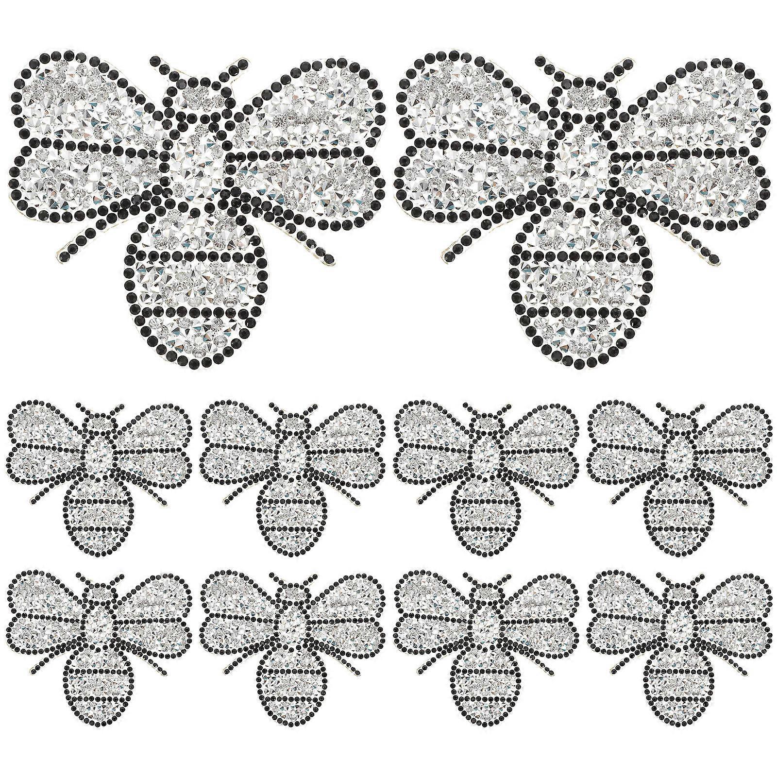 Wear-Resistant Hat Patches for DIY Use 10Pcs Decorative Iron-on Clothes Patches