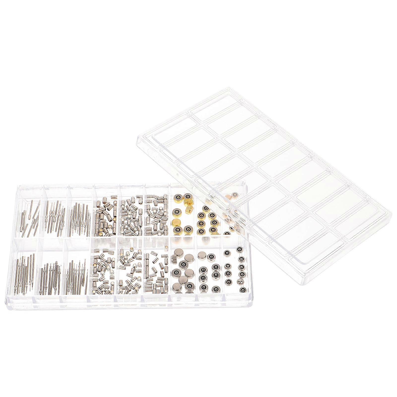 Watch Repair Accessories Case Practical Design Watch Parts Accessory 2x0.1cm Stainless Steel Extending Watch Crown 1 Set