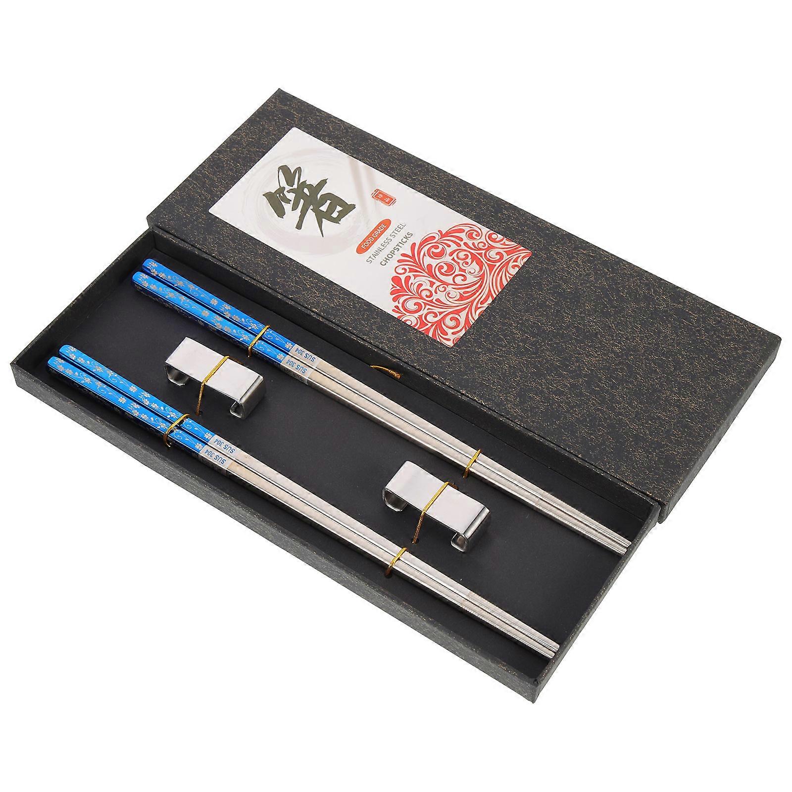 Stainless Steel chopsticks with Fine Workmanship for Home Use Assorted Color Easy to Clean Lightweight Portable