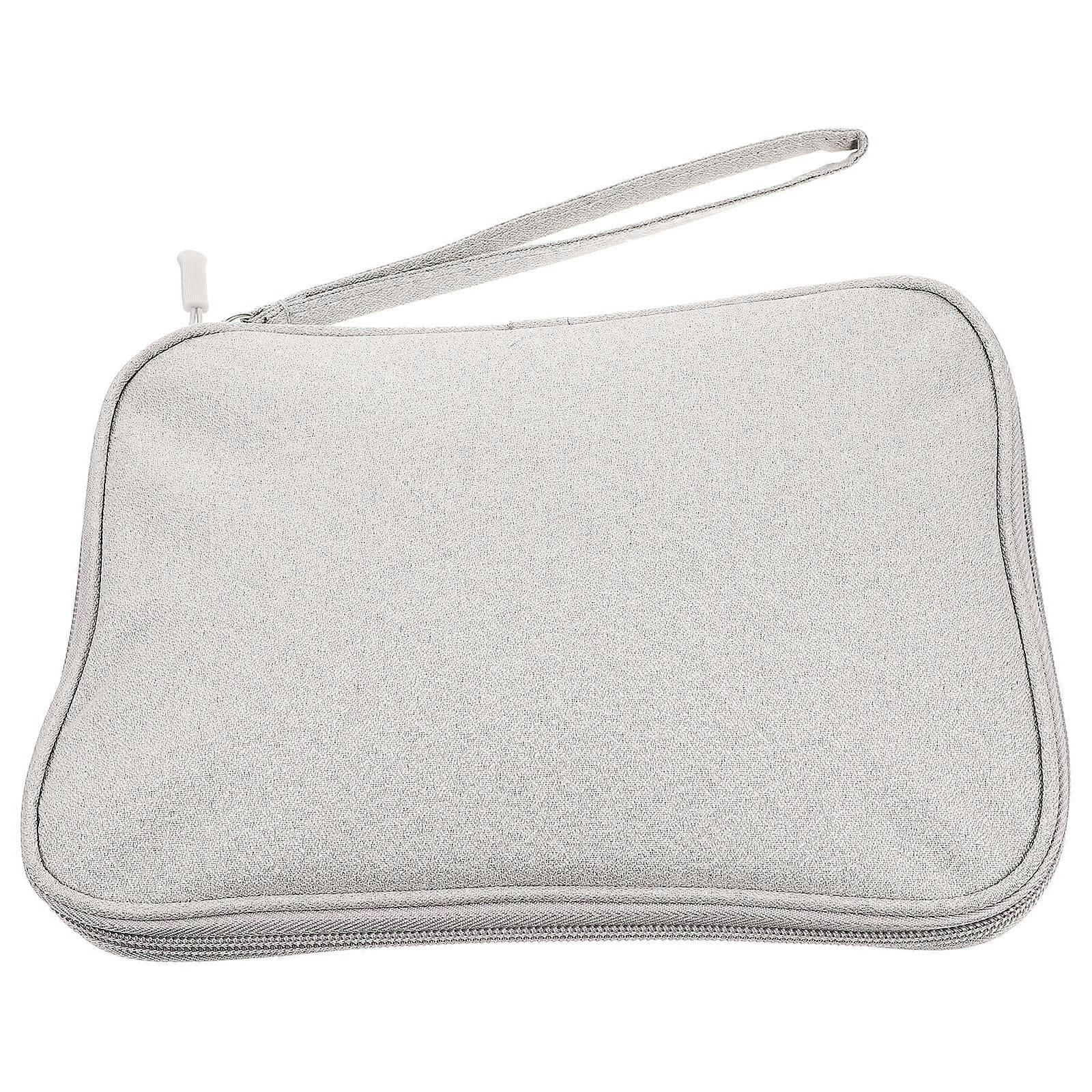 Compact Storage Pouch Organizer For Electronics Accessories Grey 2X18X24CM Lightweight 1Pack