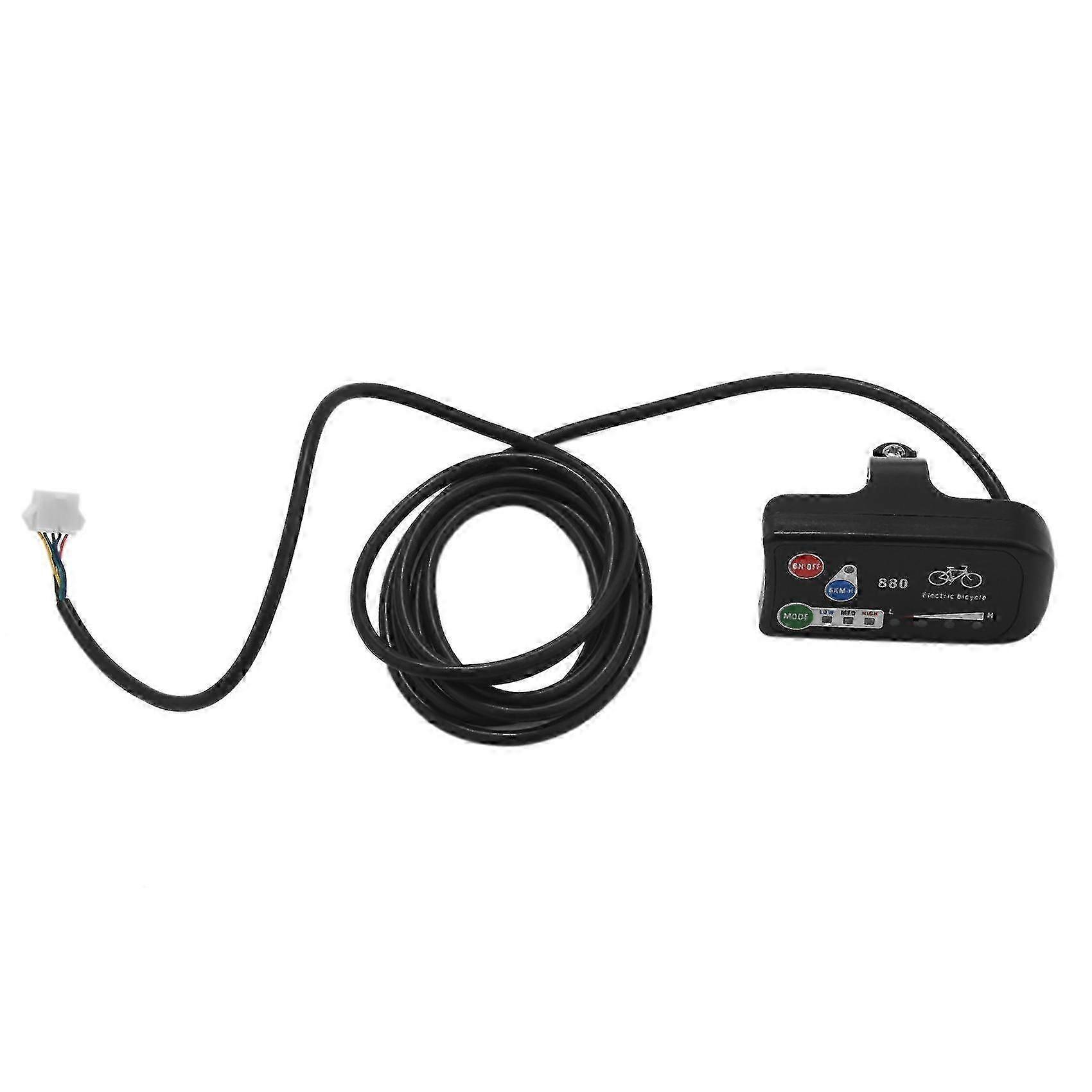 Electric Bicycle Display 24v 36v 48v Ebike Intelligent Control Panel Lcd Display Led880 Waterproof hwy814