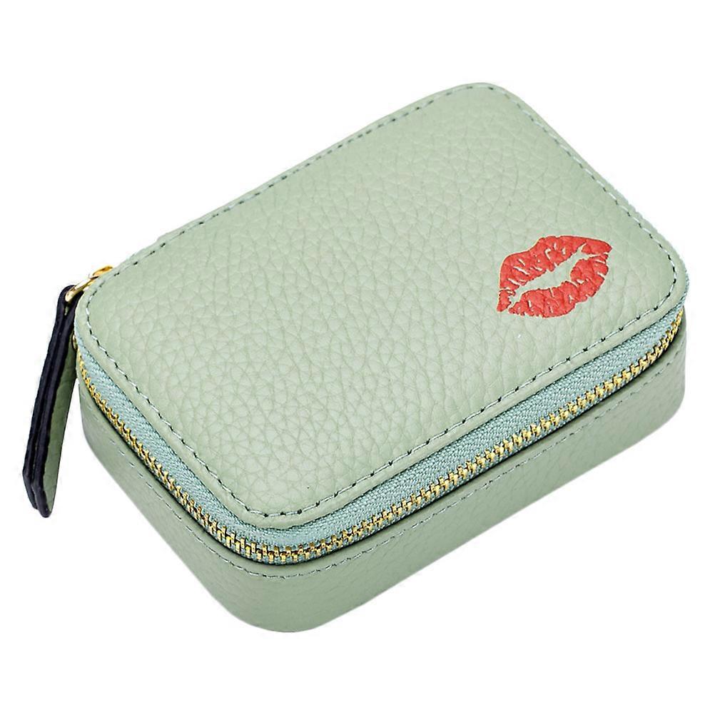 女性用ミラー付きトラベルメイクアップバッグミニ長方形10X7X3.5CM PU素材1パック