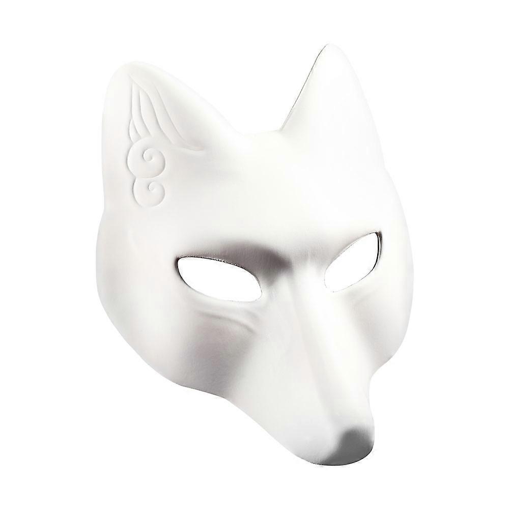 Blank Fox Mask for Halloween – Handcrafted Face Mask for Parties & Role Play – Adult Costume Accessory