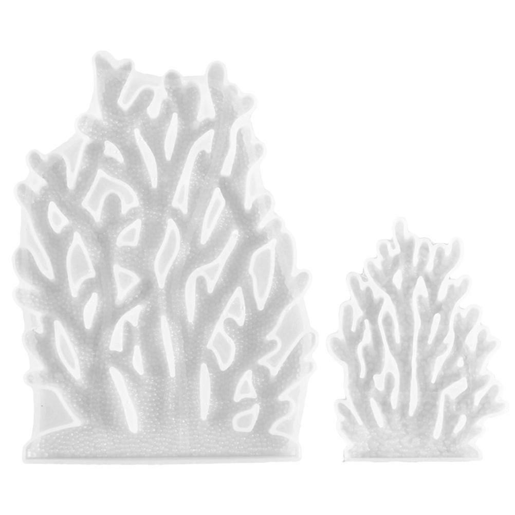 White Silicone Decors Mold for DIY Use Durable Reusable Craft Tool for Handmade Ornaments 2PCS
