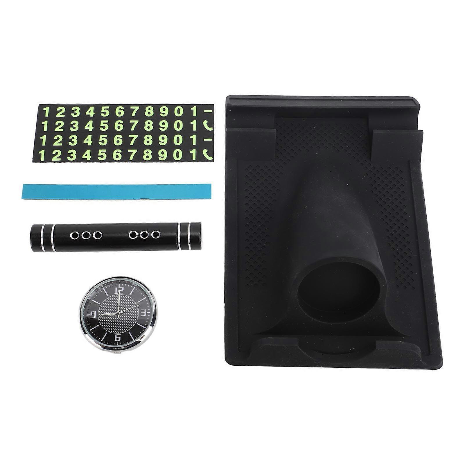 central console accessories for car with parking card holder