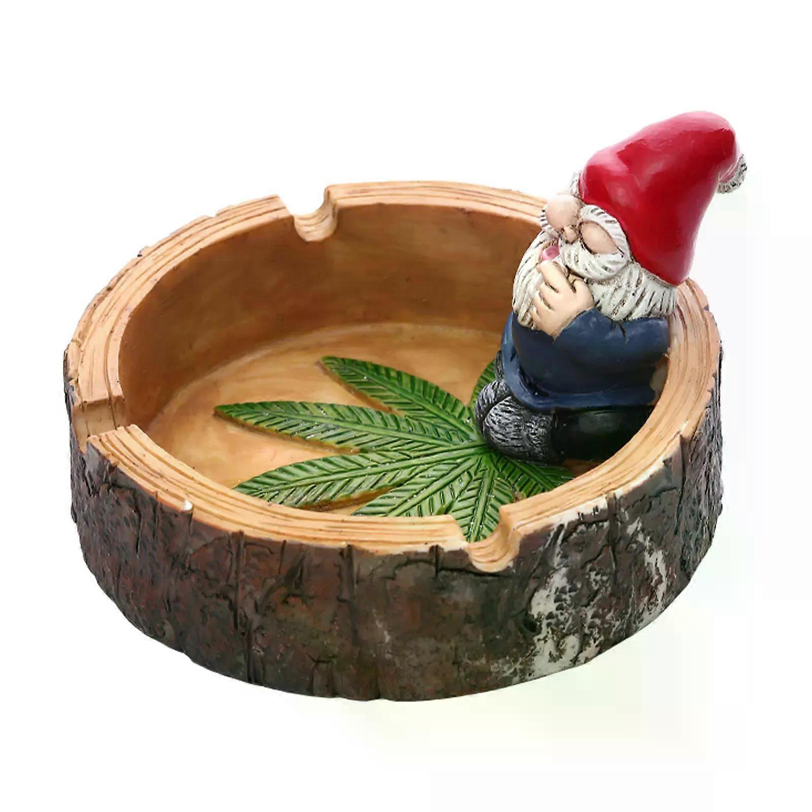 Divertente Gnomo Posacenere Per Sigarette Outdoor Resina Cattivo Gnomo Forma Portacenere Per Sigarette Elfo Decor Fresco Posacenere Cenere