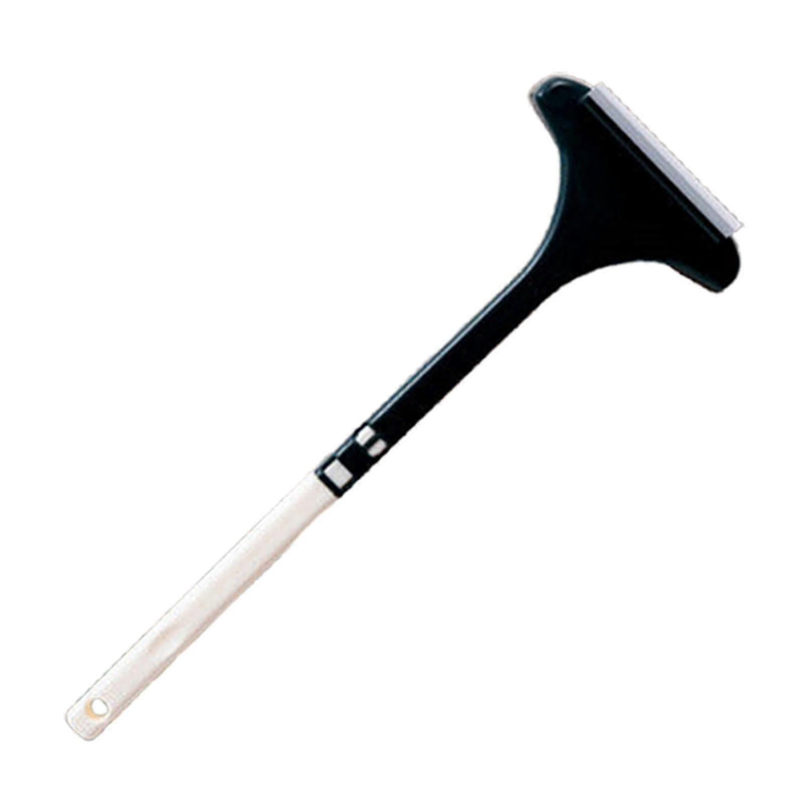 Two-in-one glass and window screen cleaning brush, 1 piece, Fine bristles and double-sided scraper head, Long handle and can be hung