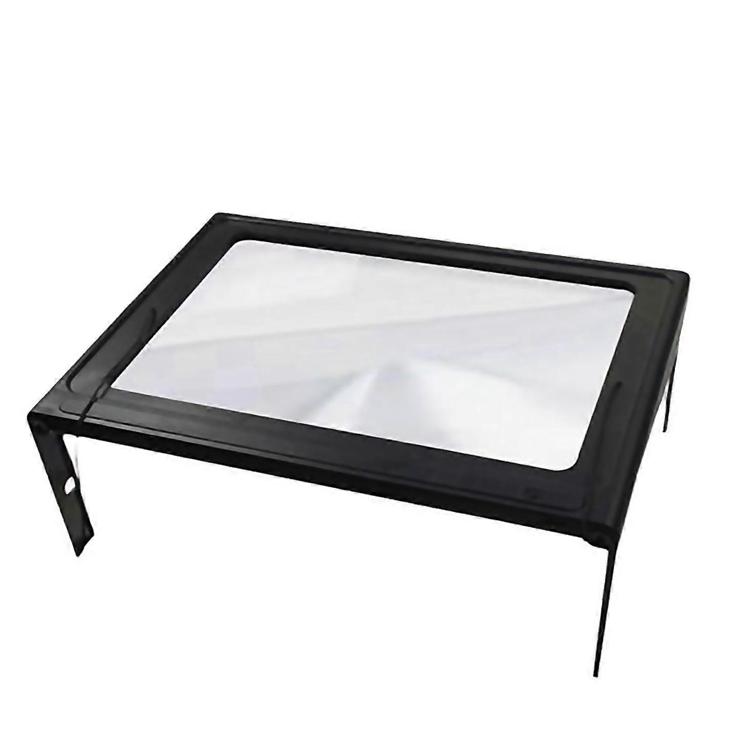 Reading Magnifier 3x Large Full Page Foldable Desktop Magnifying Glass With Led Lights For Seniors V