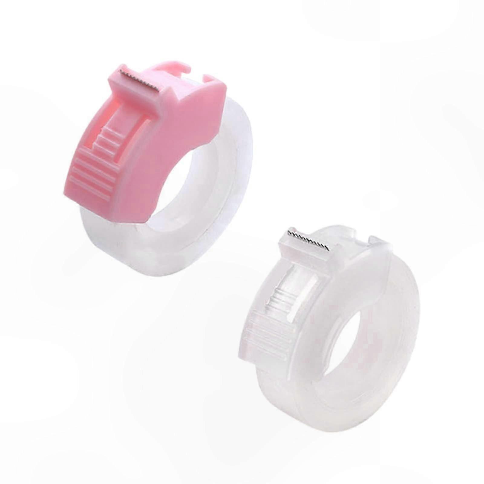 Mini Handheld Tape Dispensers, 2 Pack Portable Cutters for Gift Wrapping and Crafting Projects