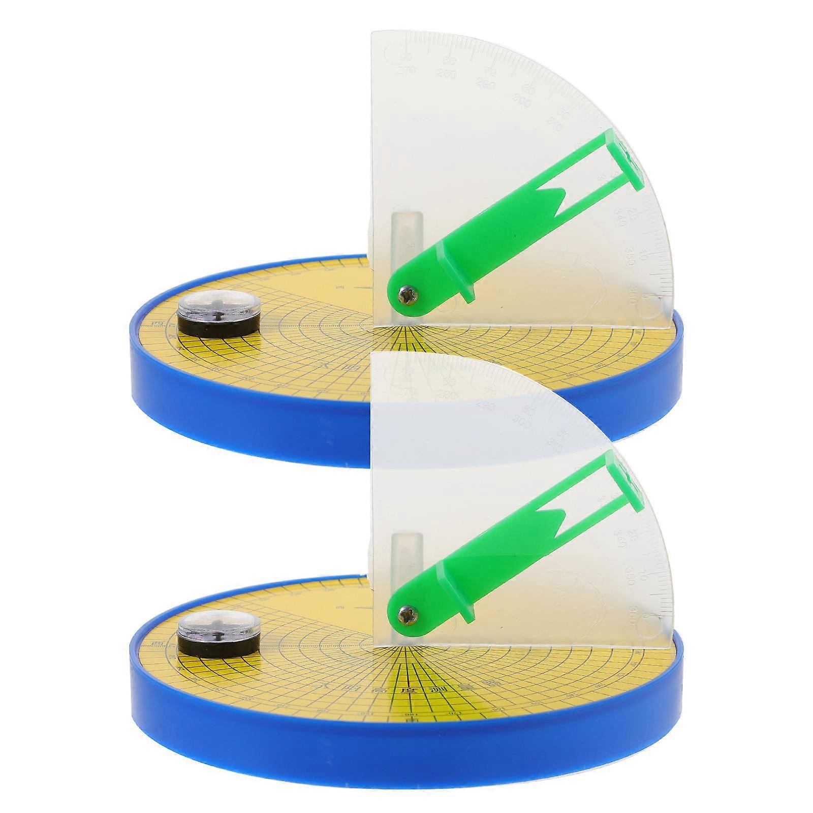 2 Pcs Sun Height Measuring Instruments for Kids Science Toys Plastic Metal