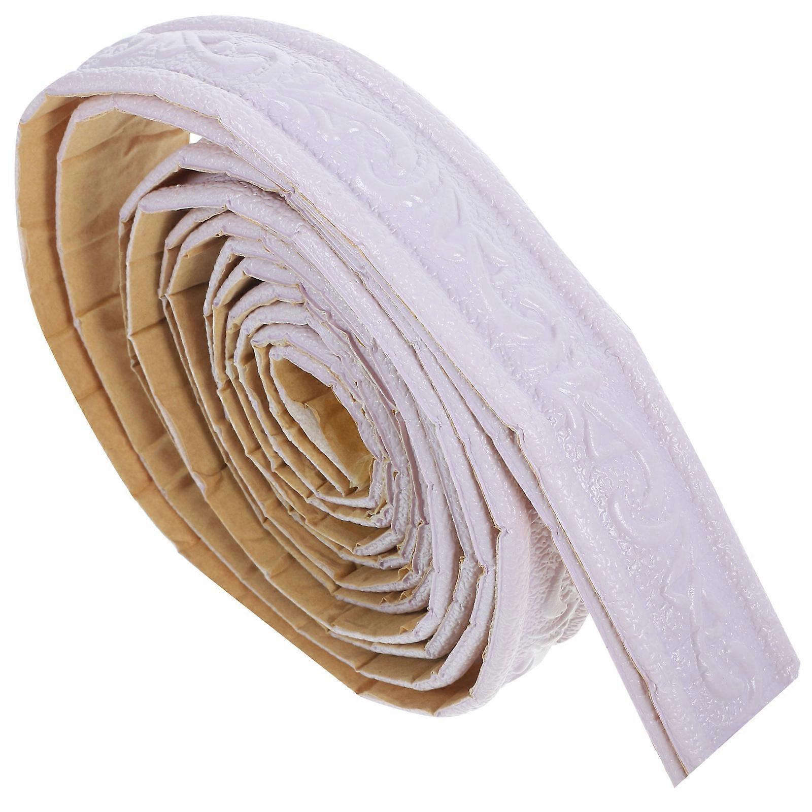 Self Adhesive Wall Trim 2 Rolls For Home Decoration Durable And Decorative Foam Material Easy To Install