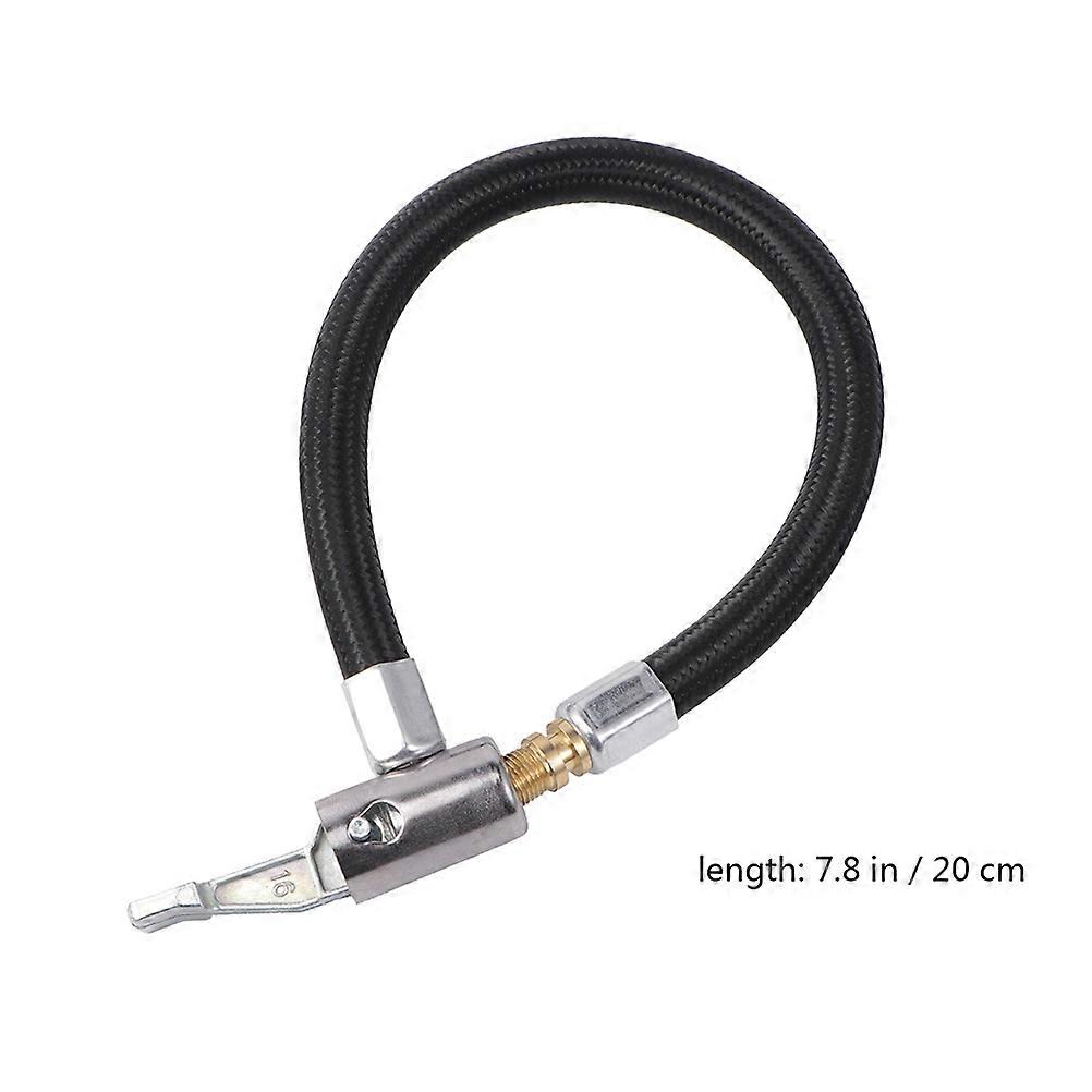 Nylon Inflation Hose Tire Inflator Replacement Hose Locking Air Chuck For Car Tire 60cm 1Pcs